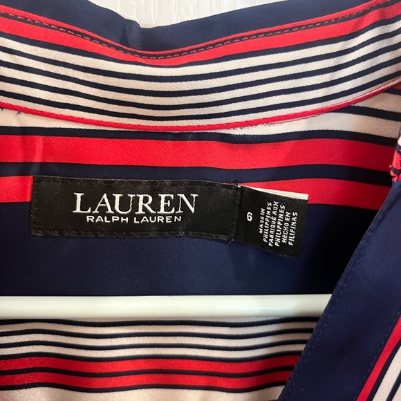 Brand new Lauren Ralph Lauren Dress blue and red size 6 - Picture 7 of 7